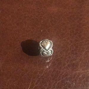 Silver hearts pandora bead